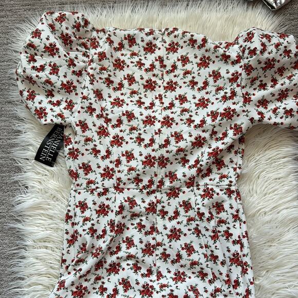 Danielle Bernstein Floral Maxi Slip Dress White - Picture 9 of 9